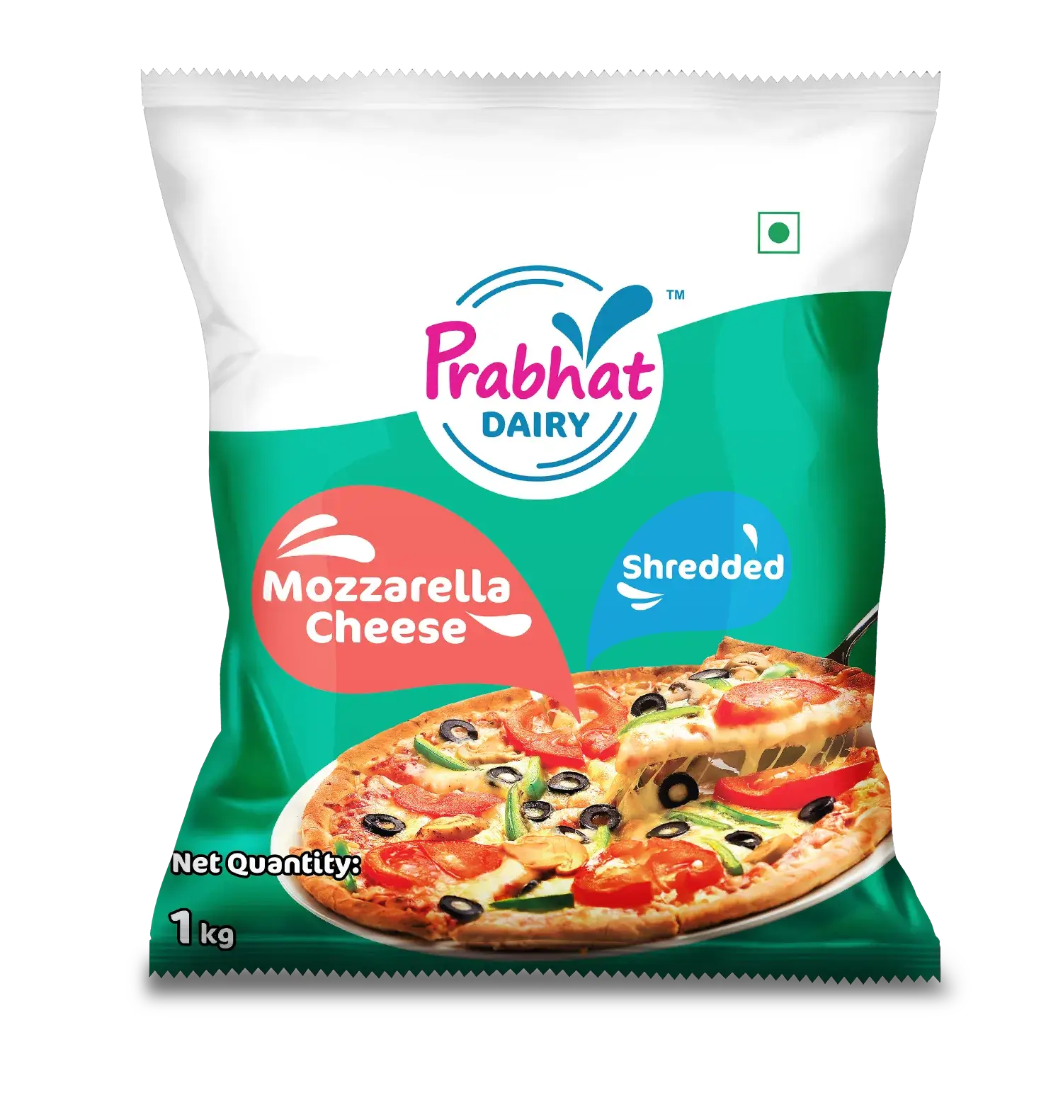 Prabhat Dairy Cheese Mozzarella Shredded Pouch 1kg